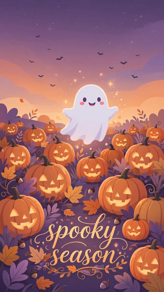 Halloween Aesthetic ghost wallpaper