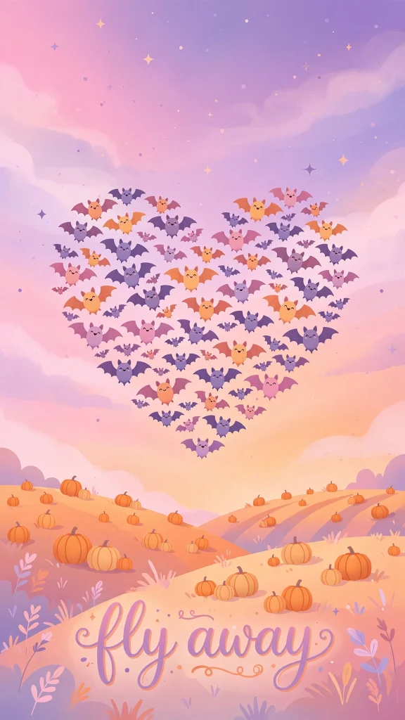 Halloween Aesthetic bats wallpaper