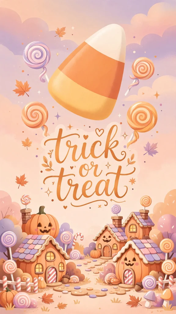 Halloween Aesthetic candy wallpaper