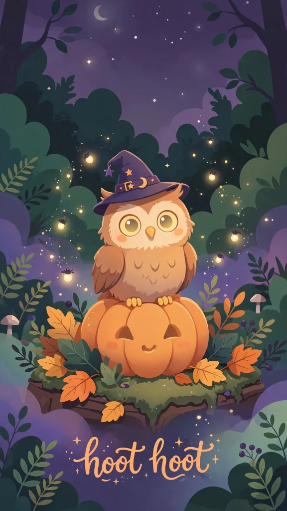 Halloween Aesthetic owl wallpaper