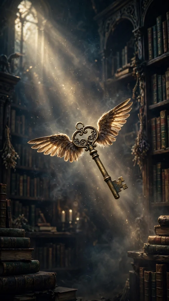 Harry Potter Aesthetic: 12 Magical Wizard Wallpaper Ideas 10 Harry potter aesthetic winged key wallpaper
