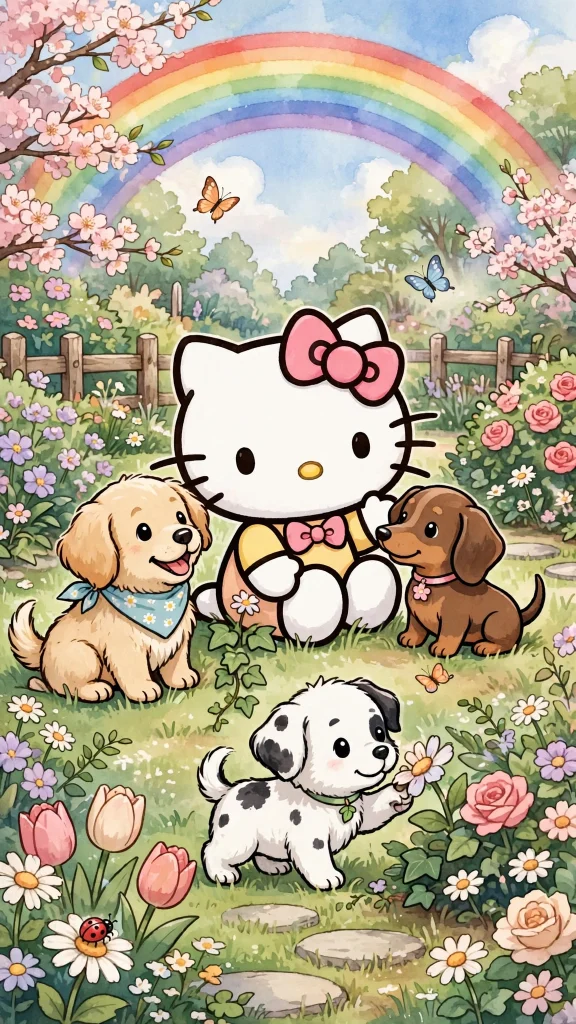 Hello Kitty Wallpaper: 17 Cute Pink Designs 5 hello kitty wallpaper