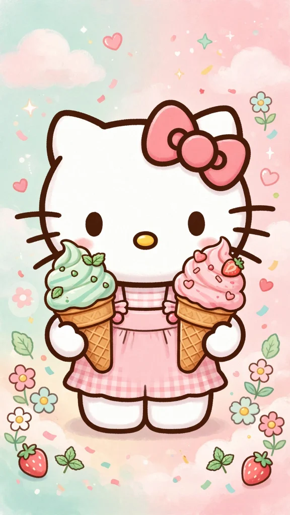Hello Kitty Wallpaper: 17 Cute Pink Designs 11 hello kitty wallpaper