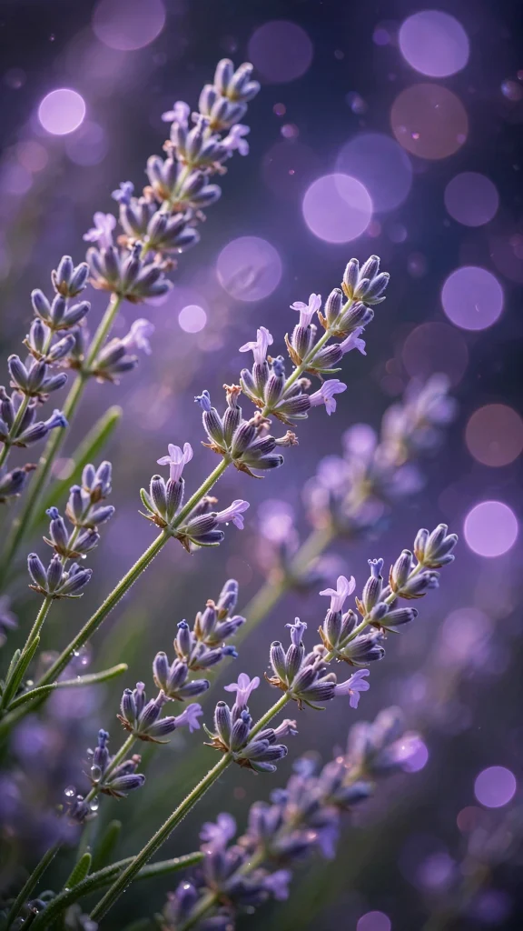 Lavender Aesthetic: 12 Soft Purple Field Wallpaper Ideas 4 Lavender aesthetic sprig macro wallpaper