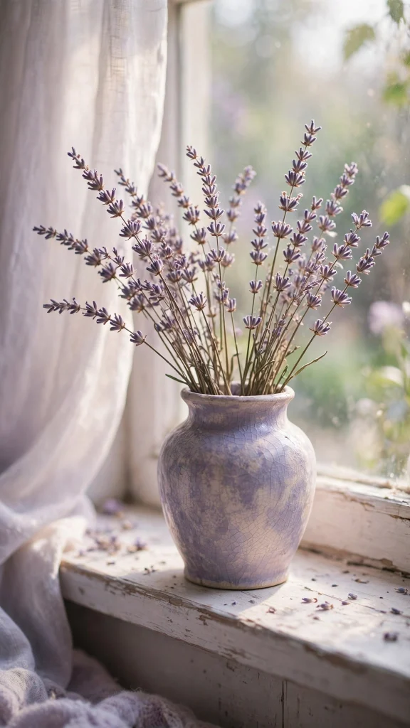Lavender Aesthetic: 12 Soft Purple Field Wallpaper Ideas 7 Lavender aesthetic vintage vase wallpaper