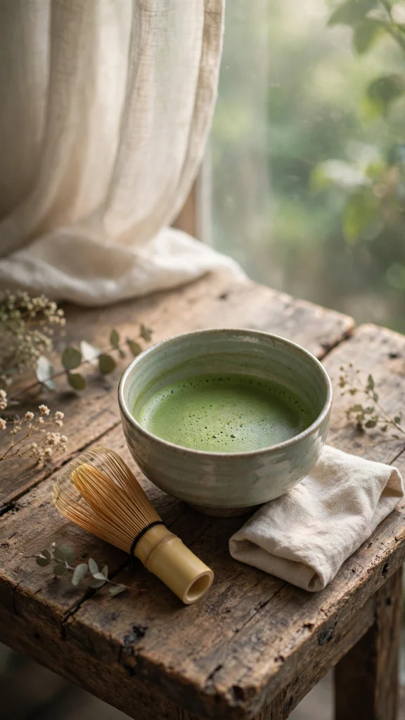 Matcha Aesthetic: 12 Calm Green Tea Wallpaper Ideas 3 Matcha aesthetic tea bowl wallpaper