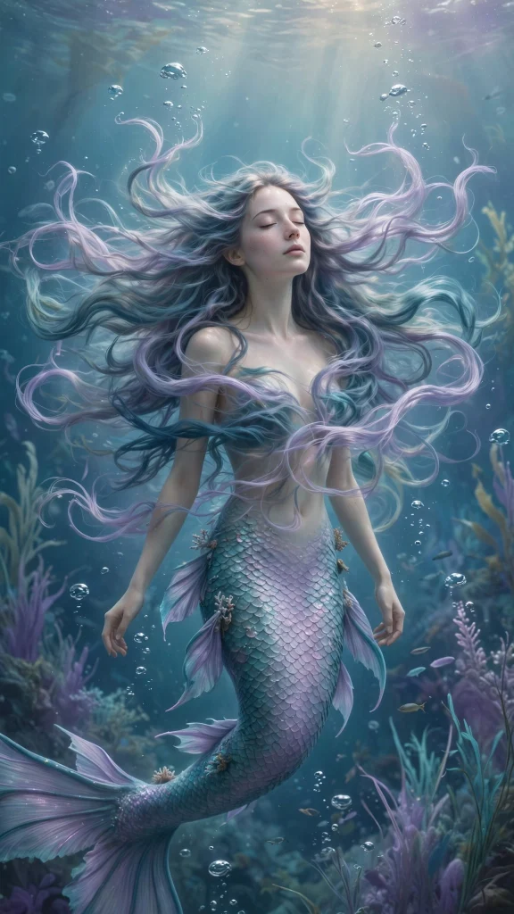 Mermaid Aesthetic: 12 Dreamy Underwater Wallpaper Ideas 6 Mermaid aesthetic underwater hair wallpaper