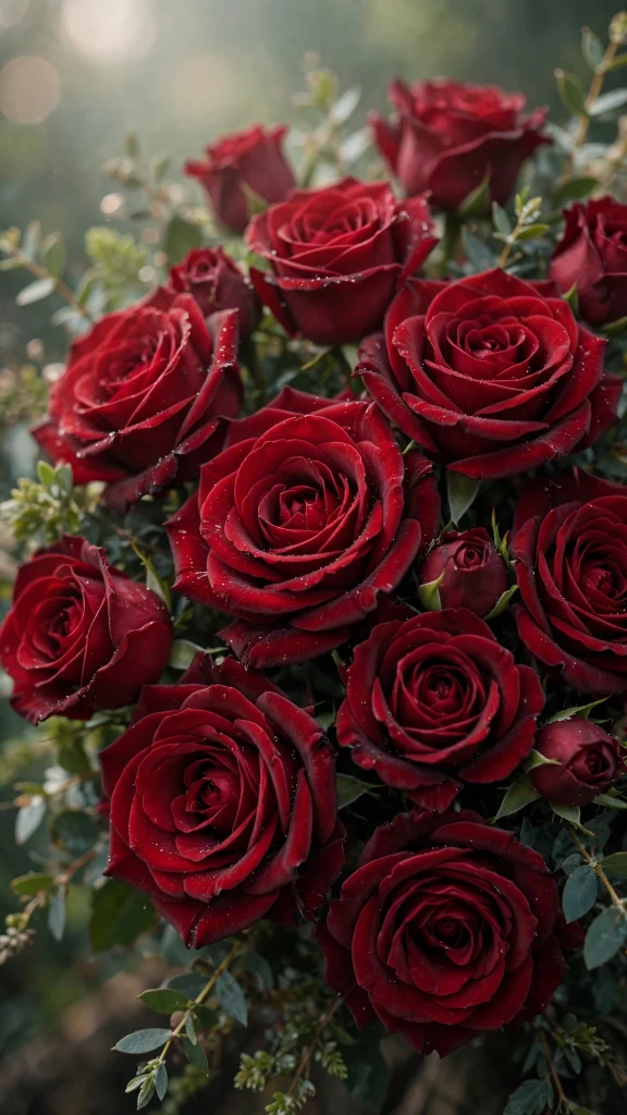 Rose Aesthetic: 12 Romantic Rose Wallpaper Ideas 1 Rose aesthetic red bouquet wallpaper