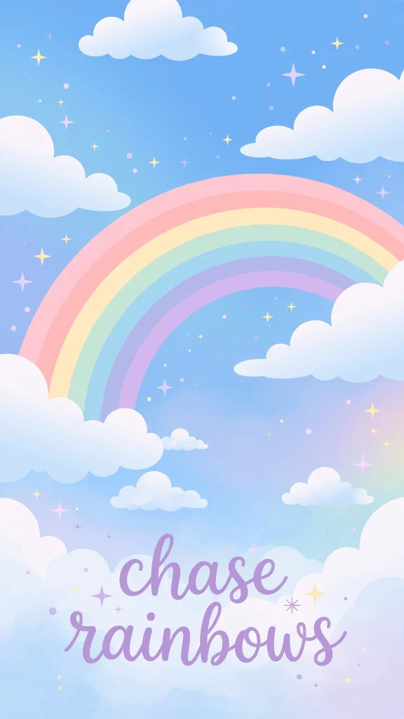 Wallpaper Aesthetic Sky: Dreamy Cloud & Sky Background Ideas 5 Sky Aesthetic rainbow wallpaper