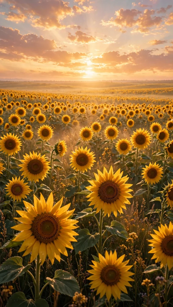 Sunflower Aesthetic: 12 Bright Sunflower Wallpaper Ideas 1 Sunflower aesthetic golden field wallpaper