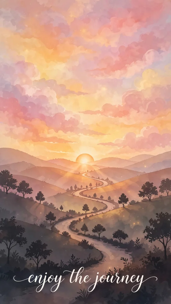 Wallpaper Aesthetic Sunset: Warm, Dreamy Sunset Background Ideas for a Cozy Screen 12 Sunset road wallpaper