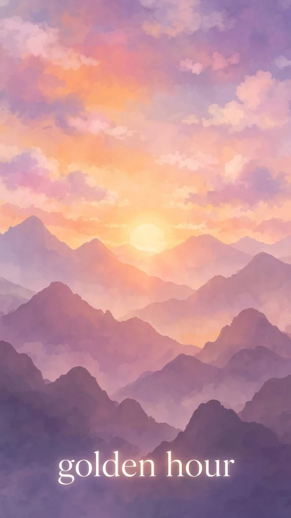 Wallpaper Aesthetic Sunset: Warm, Dreamy Sunset Background Ideas for a Cozy Screen 2 Sunset mountain wallpaper