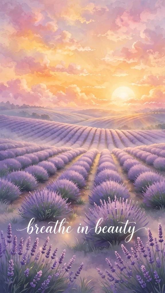 Wallpaper Aesthetic Sunset: Warm, Dreamy Sunset Background Ideas for a Cozy Screen 9 Sunset lavender wallpaper