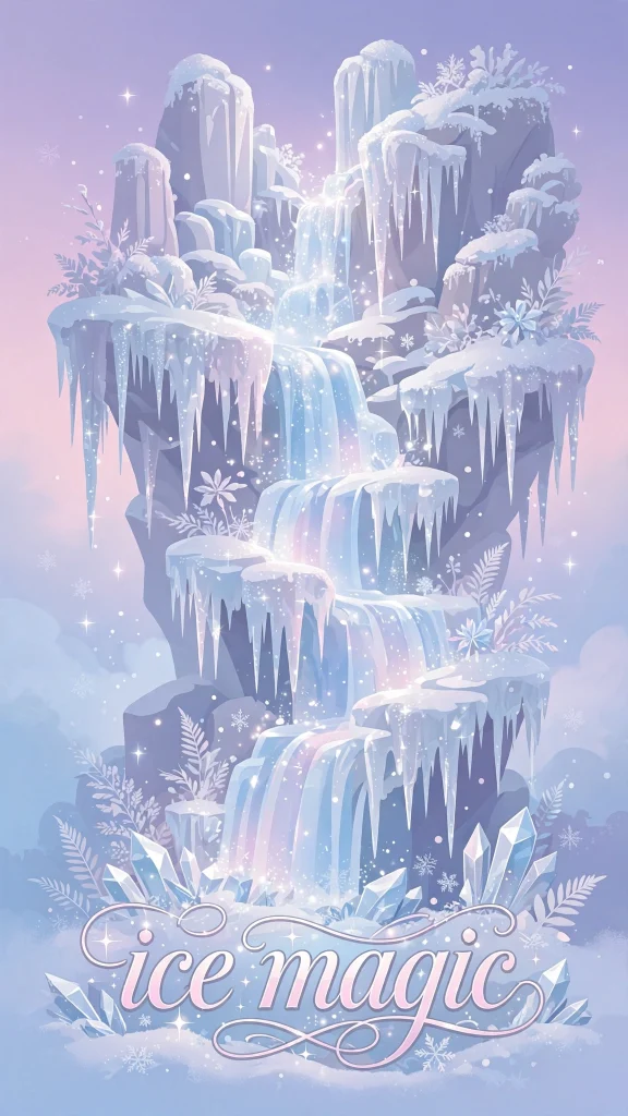 Wallpaper Aesthetic Winter: Snowy & Dreamy Winter Background Ideas 12 Winter Aesthetic waterfall wallpaper