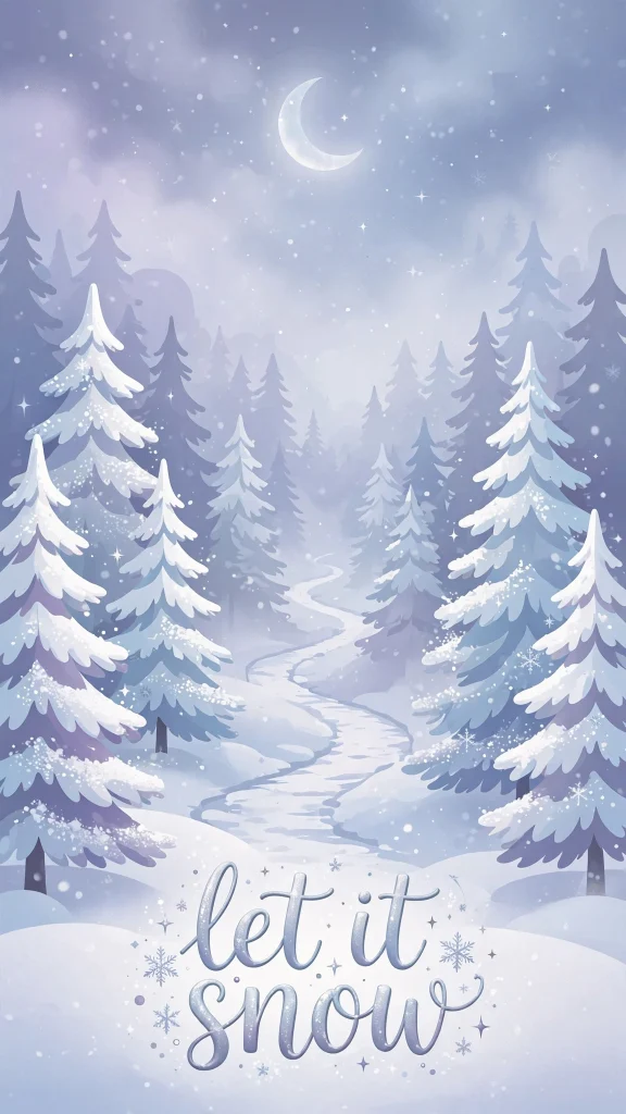 Wallpaper Aesthetic Winter: Snowy & Dreamy Winter Background Ideas 3 Winter Aesthetic forest wallpaper