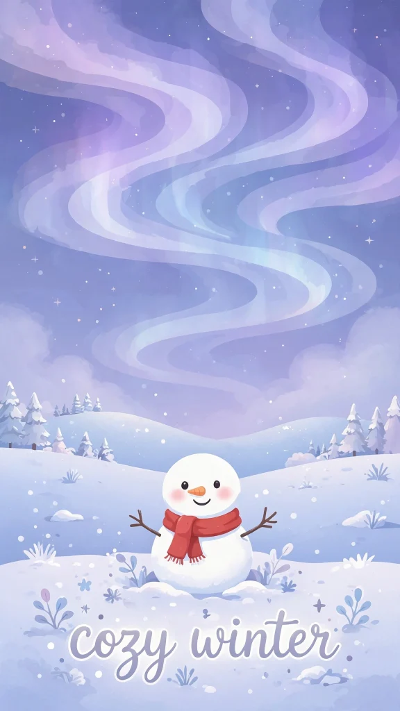 Wallpaper Aesthetic Winter: Snowy & Dreamy Winter Background Ideas 4 Winter Aesthetic snowman wallpaper