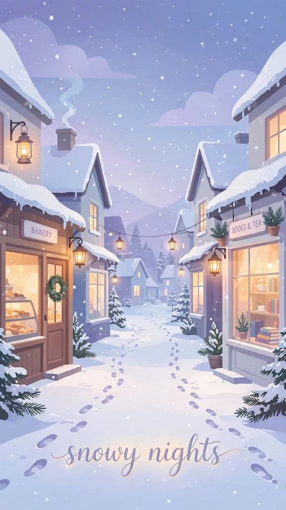 Wallpaper Aesthetic Winter: Snowy & Dreamy Winter Background Ideas 6 Winter Aesthetic village wallpaper