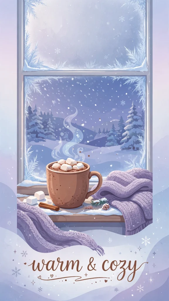 Wallpaper Aesthetic Winter: Snowy & Dreamy Winter Background Ideas 8 Winter Aesthetic cocoa wallpaper