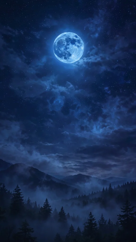 Moon Aesthetic: 12 Dreamy Moon Wallpaper Ideas 11 Moon Aesthetic blue moon wallpaper