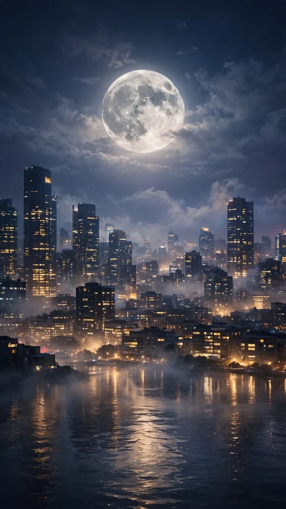 Moon Aesthetic: 12 Dreamy Moon Wallpaper Ideas 12 Moon Aesthetic moon city skyline wallpaper