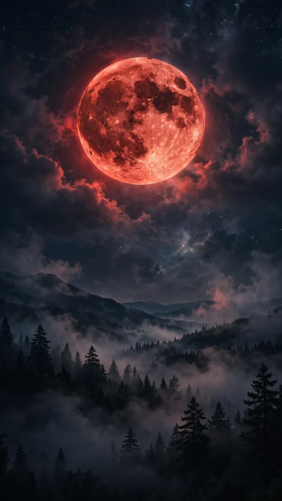 Moon Aesthetic: 12 Dreamy Moon Wallpaper Ideas 4 Moon Aesthetic blood moon wallpaper