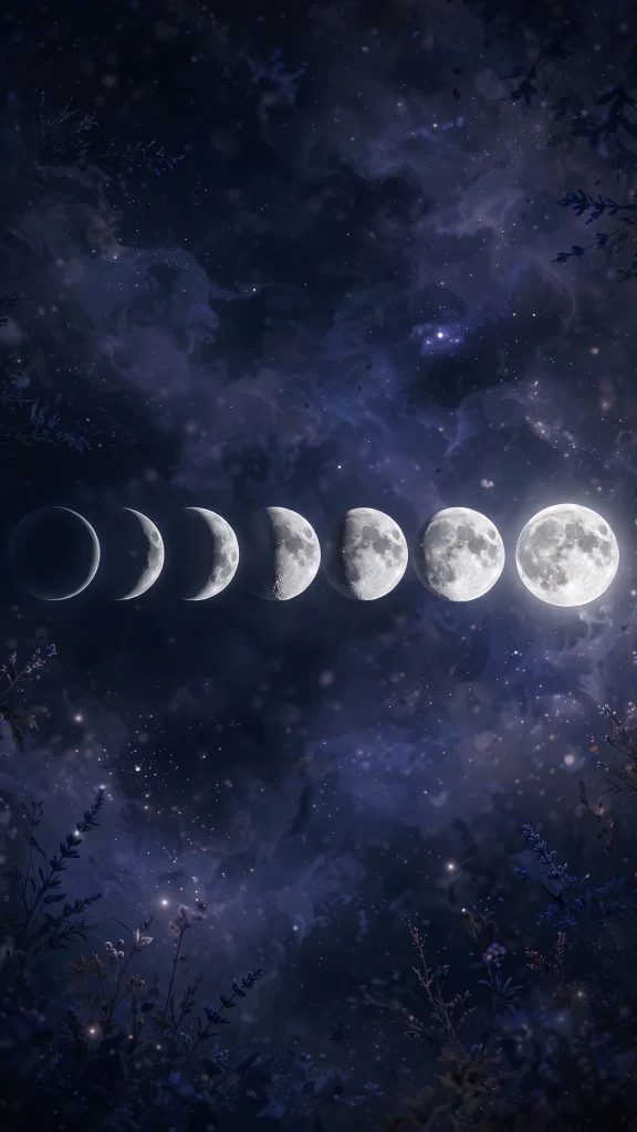 Moon Aesthetic: 12 Dreamy Moon Wallpaper Ideas 7 Moon Aesthetic moon phases wallpaper