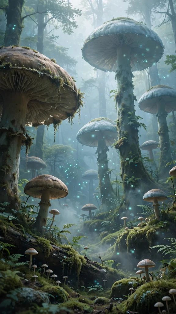 Mushroom Aesthetic: 12 Whimsical Mushroom Wallpaper Ideas 7 Mushroom aesthetic giant mushrooms wallpaper