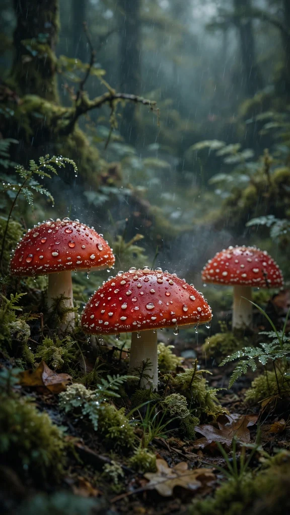 Mushroom Aesthetic: 12 Whimsical Mushroom Wallpaper Ideas 8 Mushroom aesthetic rainy mushrooms wallpaper