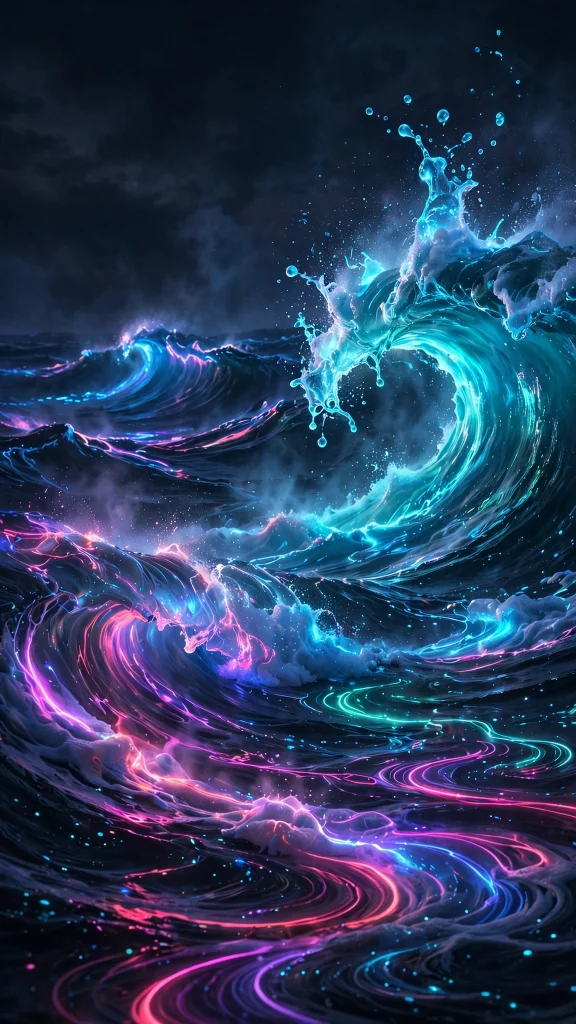 Neon Aesthetic: 12 Glowing Neon Wallpaper Ideas 12 Neon aesthetic ocean wallpaper