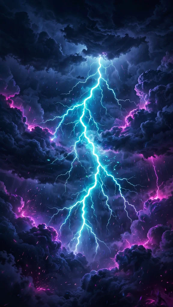 Neon Aesthetic: 12 Glowing Neon Wallpaper Ideas 7 Neon aesthetic lightning wallpaper