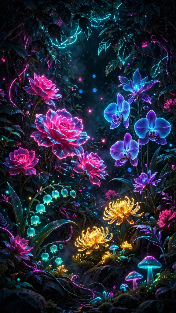Neon Aesthetic: 12 Glowing Neon Wallpaper Ideas 8 Neon aesthetic flowers wallpaper