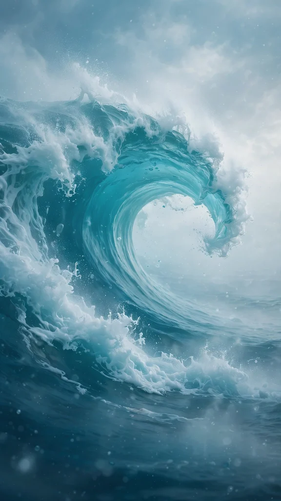 Ocean Aesthetic: 12 Dreamy Ocean Wallpaper Ideas for a Calm Screen 1 Ocean Aesthetic turquoise wave wallpaper