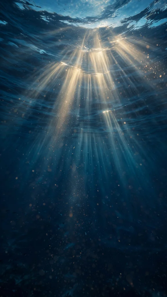 Ocean Aesthetic: 12 Dreamy Ocean Wallpaper Ideas for a Calm Screen 4 Ocean Aesthetic deep ocean light wallpaper