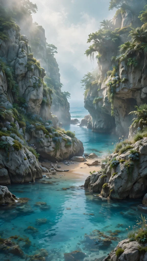 Ocean Aesthetic: 12 Dreamy Ocean Wallpaper Ideas for a Calm Screen 5 Ocean Aesthetic hidden cove wallpaper
