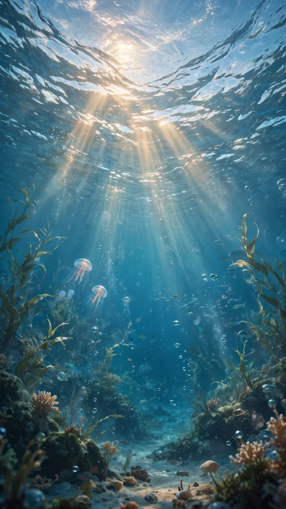 Ocean Aesthetic: 12 Dreamy Ocean Wallpaper Ideas for a Calm Screen 6 Ocean Aesthetic underwater surface wallpaper
