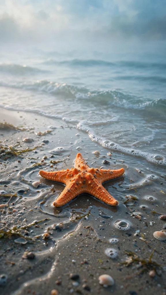 Ocean Aesthetic: 12 Dreamy Ocean Wallpaper Ideas for a Calm Screen 7 Ocean Aesthetic starfish shore wallpaper