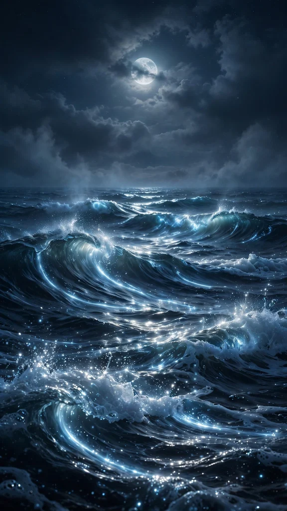Ocean Aesthetic: 12 Dreamy Ocean Wallpaper Ideas for a Calm Screen 8 Ocean Aesthetic moonlit waves wallpaper