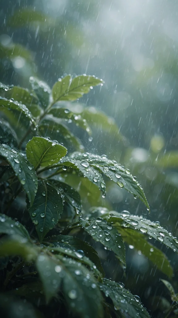 Rain Aesthetic: 12 Cozy Rainy Day Wallpaper Ideas 3 Rain aesthetic leaves wallpaper
