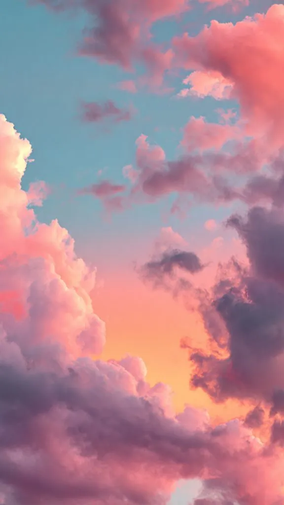 an attractive image of pastel sky gradient wallpap