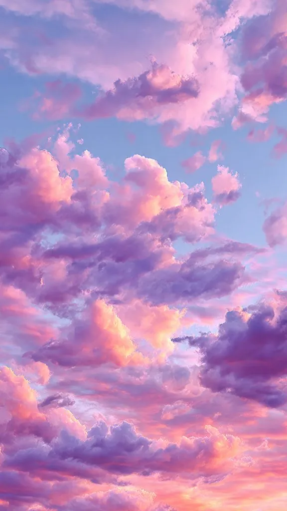 cotton candy sky pastel wallpaper