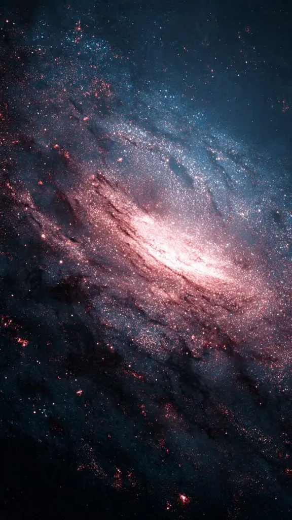 dark galaxy glow wallpaper
