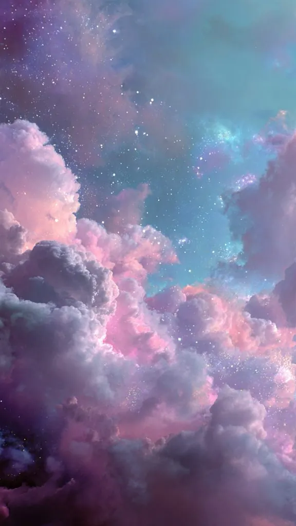 dreamy galaxy pastel clouds