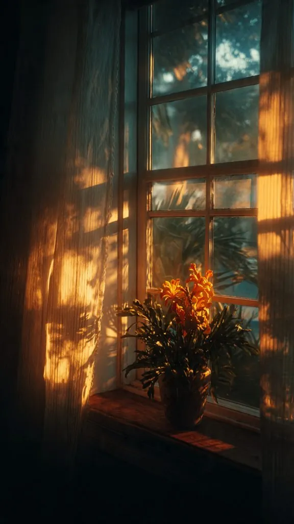 golden hour window glow 1