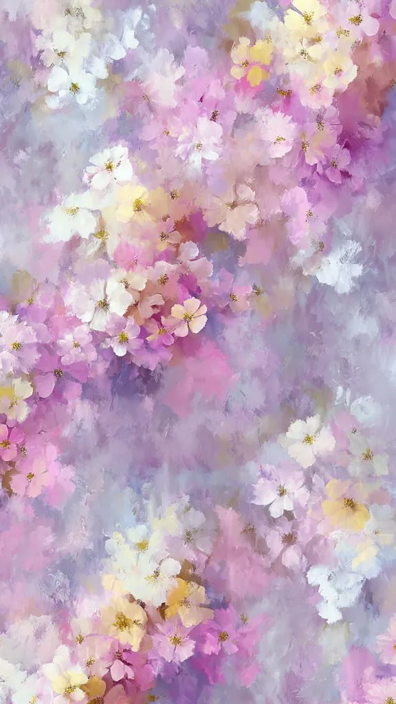 soft floral pastel wallpaper