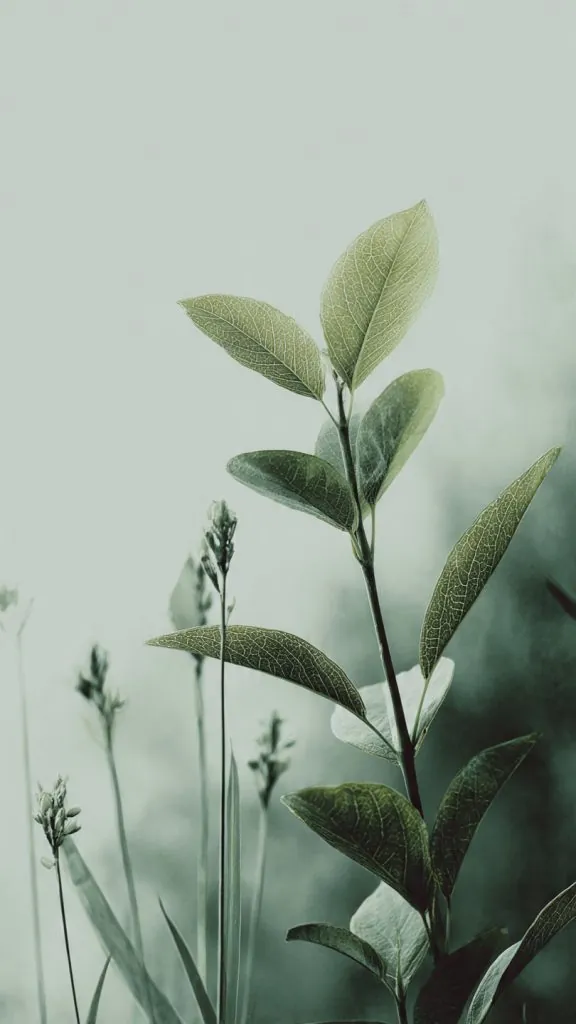 soft green nature minimal