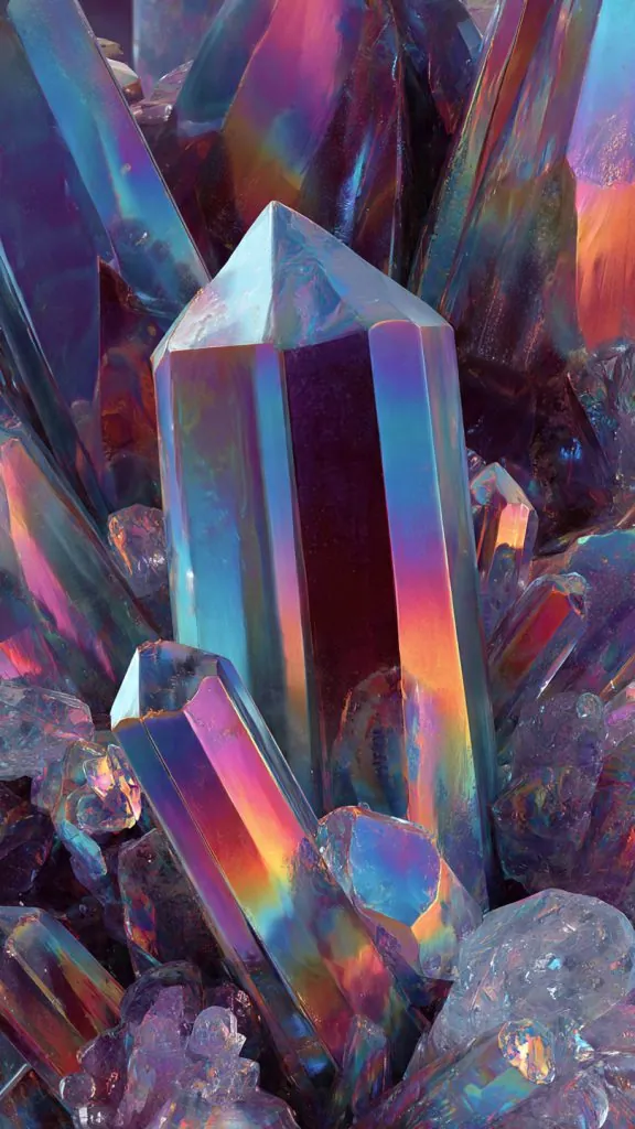 crystal shine y2k wallpaper