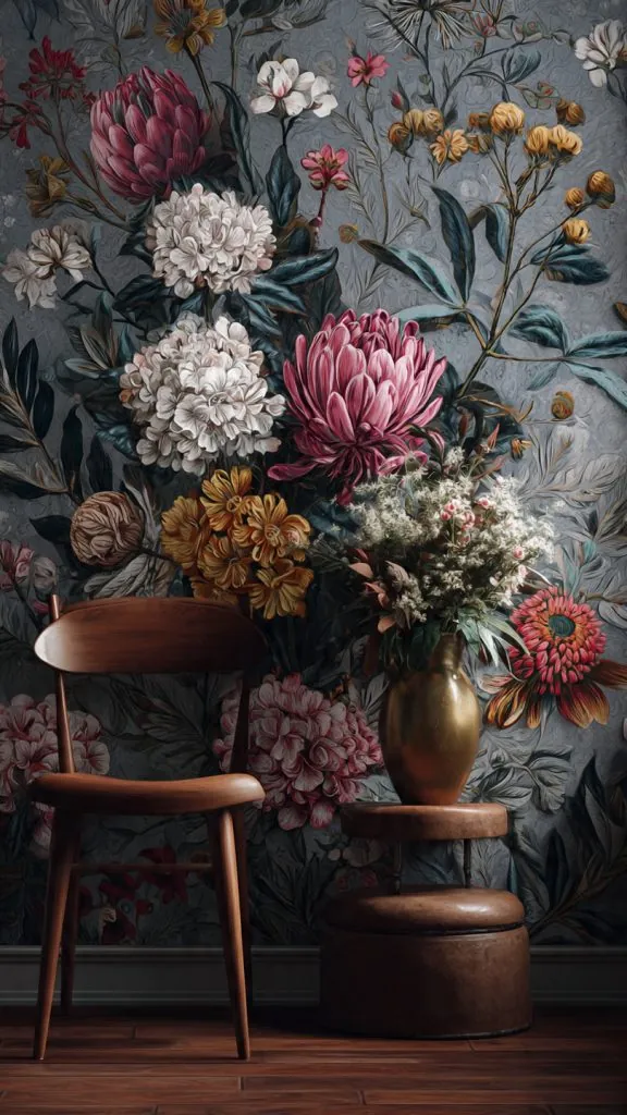 floral motivation wallpaper