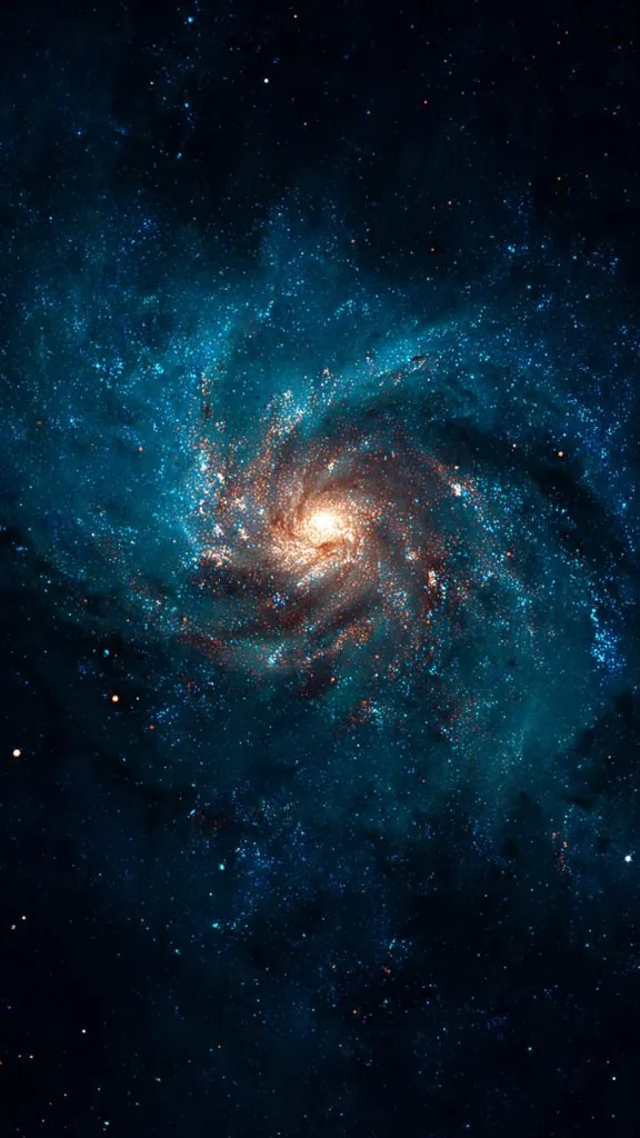 holographic galaxy y2k wallpaper