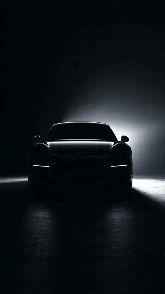 minimal black car wallpaper