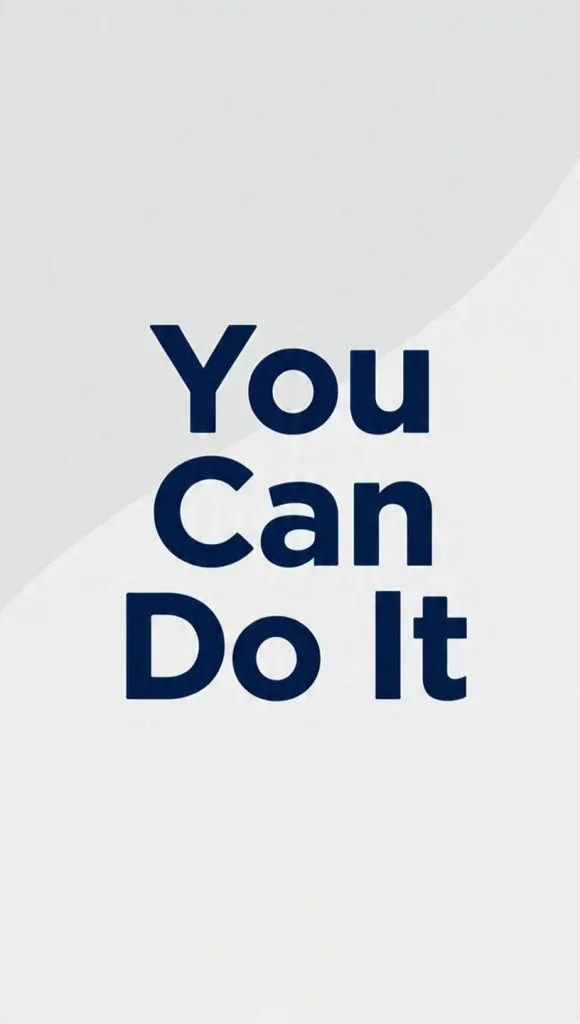 minimal you can do it wallpaper